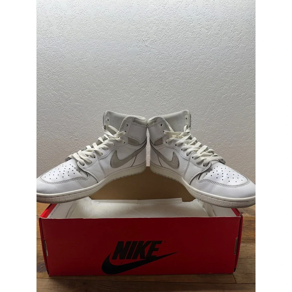 Air Jordan 1 High 85 Neutral Grey White BQ4422-100 Mens Size 10 High Top Sneaker